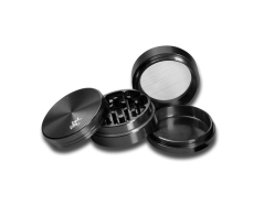 Black Leaf - Hliníková drtička - 4 dílná -  5 cm - černá