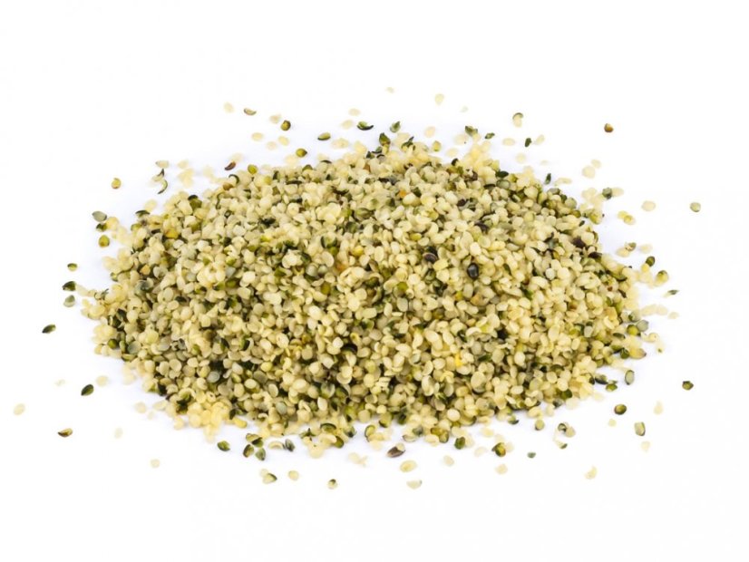 Konopné semínka loupané 150 g - Konopný táta - detail na semínka