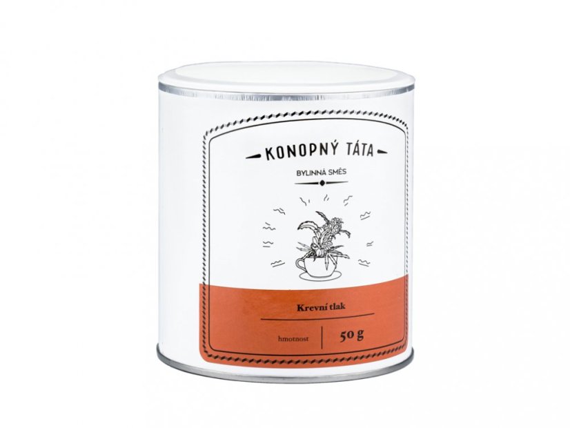 Konopný čaj - Krevní tlak - 50 g - Konopný táta