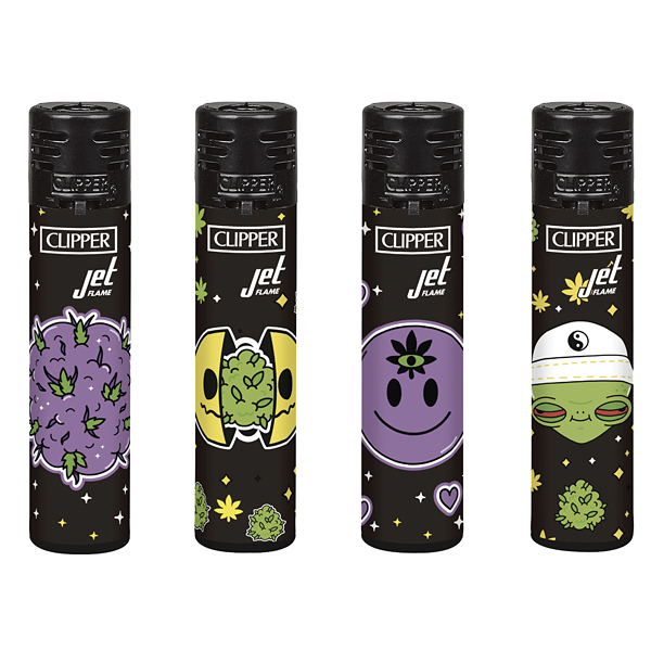 Turbozapalovač Clipper Galactic Weed - Varianty: Fialová palice