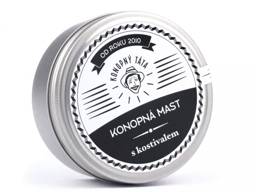 Poctivá konopná mast s CBD a kostivalem - Konopný táta - Množství: 80 ml