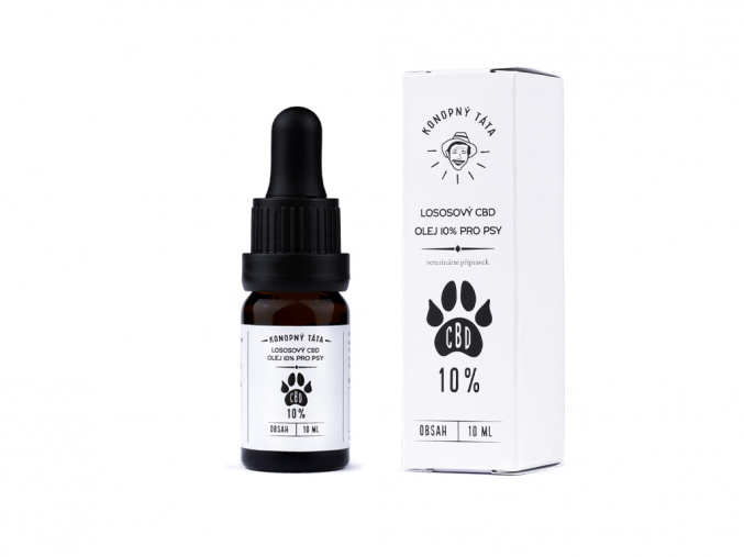 CBD olej pro psy lososový 10 % - Konopný táta