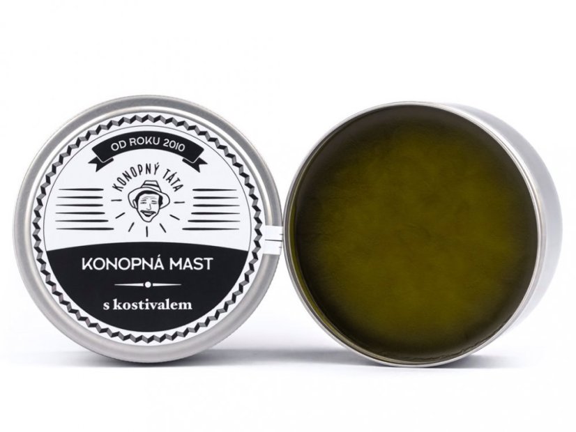 Poctivá konopná mast s CBD a kostivalem - Konopný táta - Množství: 200 ml