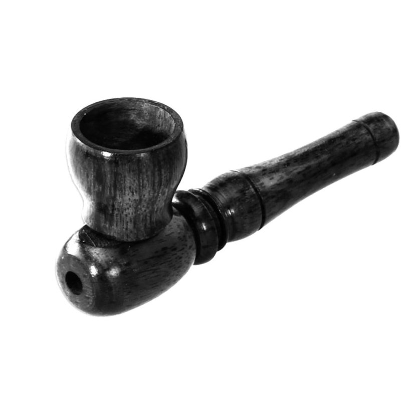 Šlukovka ze dřeva ve tvaru fajfky - 8 cm