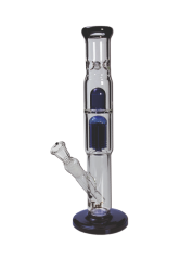 Black Leaf - Ice Bong Percolator - 38 cm - modrý