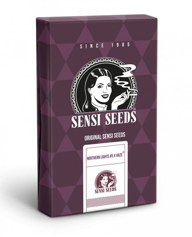 Northern Lights #5 X Haze - feminizovaná semínka konopí - Počet semen v balení: 3, Výrobce: Sensi Seeds