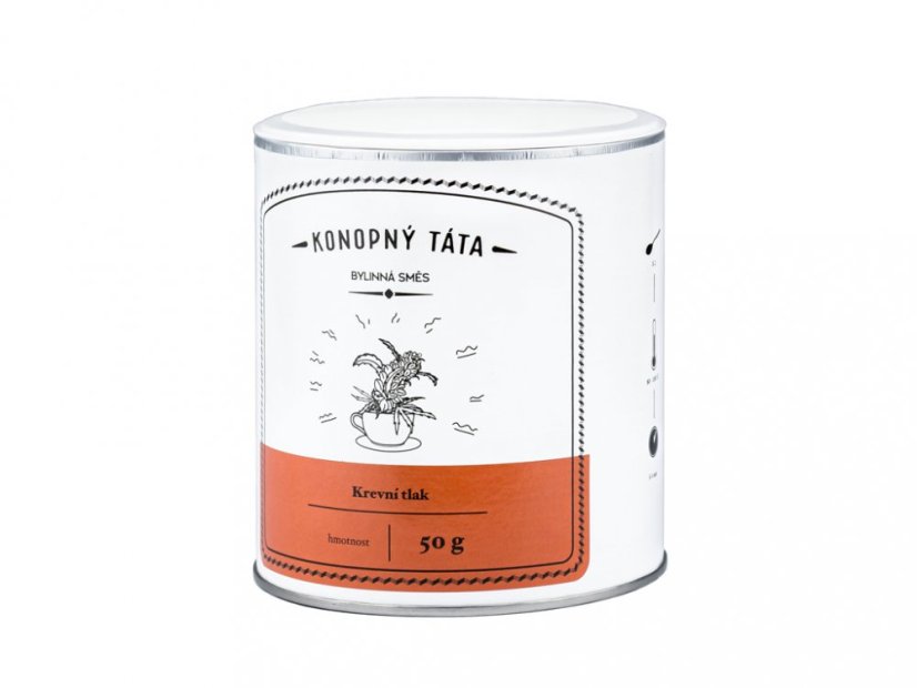 Konopný čaj - Krevní tlak - 50 g - Konopný táta