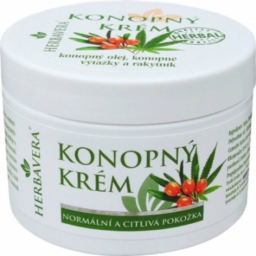 Herbavera - Konopný pleťový krém - 150 ml