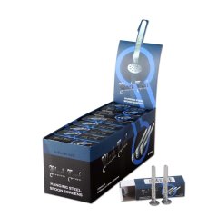 Black Leaf - Nerezové sítko do bongu s nožičkou - 3 ks - 12 mm