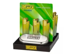 Zapalovač CLIPPER Green Gradient - s pouzdrem