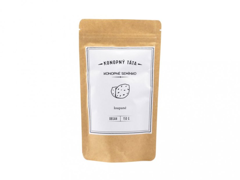 Konopné semínka loupané 150 g - Konopný táta 