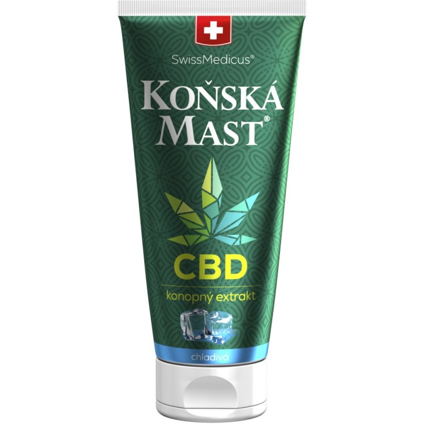 SwissMedicus koňská mast s CBD chladivá