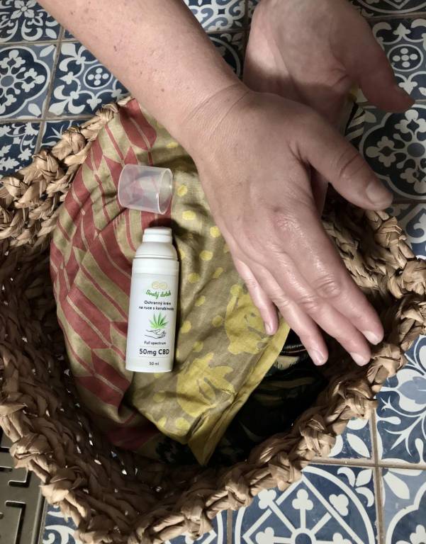 Svatý dotek - ochranný krém na ruce s kanabinoidy - Svatý Sedláček