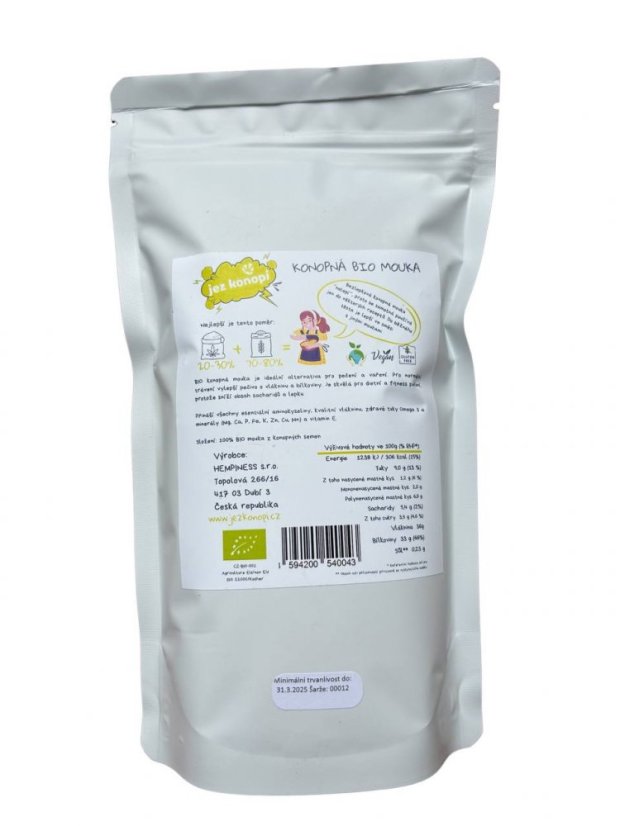 BIO Konopná mouka - 300 g - Jezte konopí
