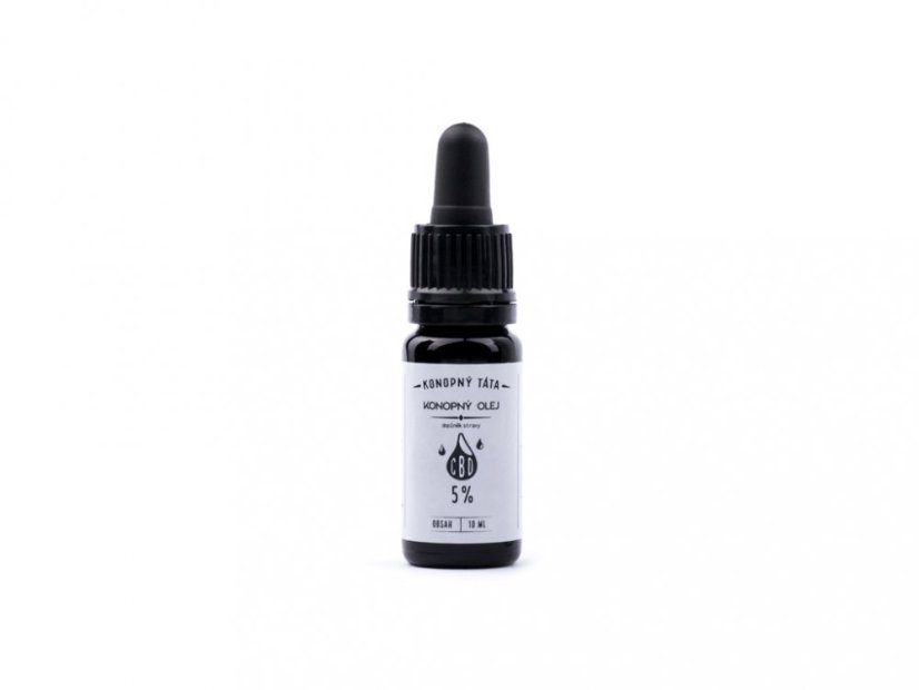 CBD olej 5 % - Konopný táta - lahvička