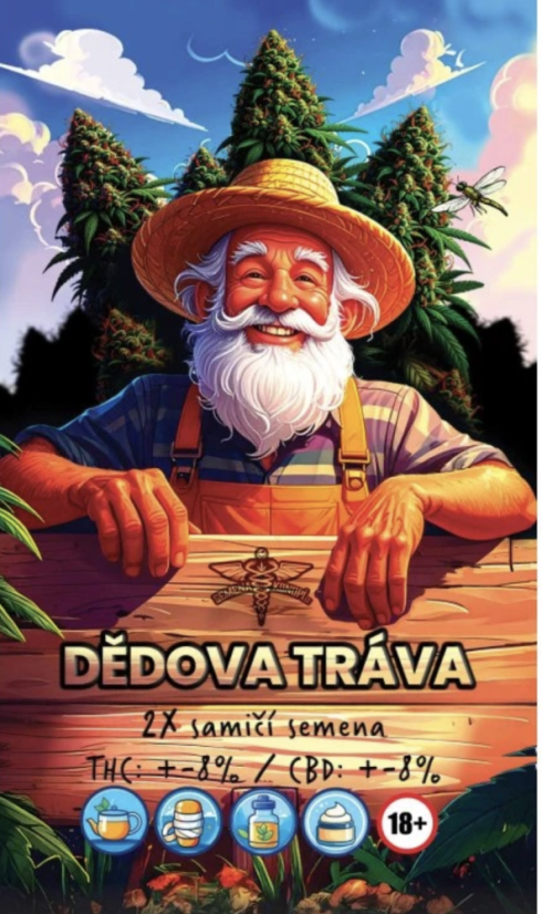 Dědova Tráva - 2 feminizovaná semínka konopí