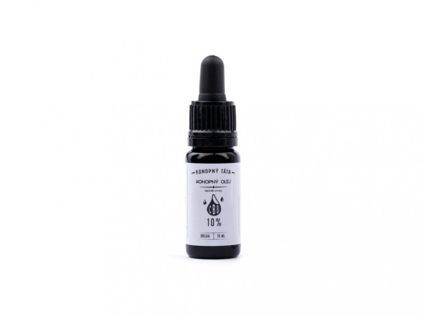 CBD olej 10 % - Konopný táta - lahvička