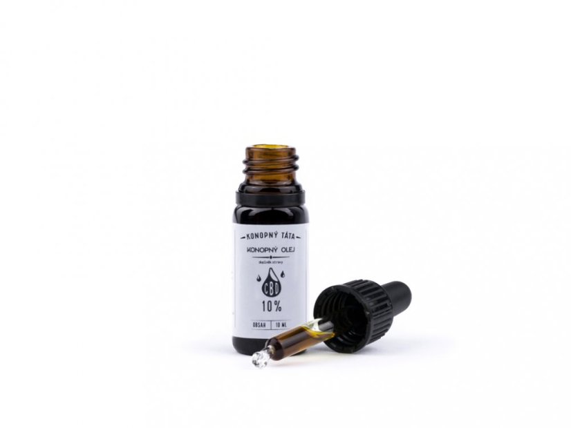 CBD olej 10 % - Konopný táta - kapátko