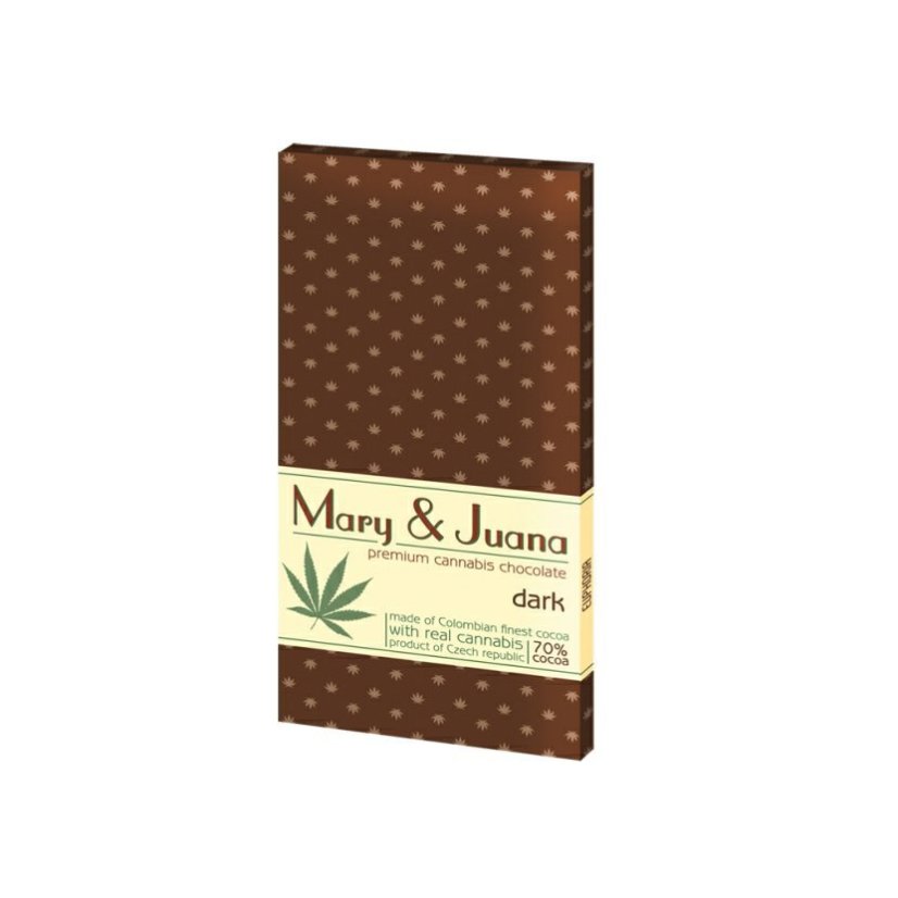 Mary & Juana hořká čokoláda s konopným semínkem