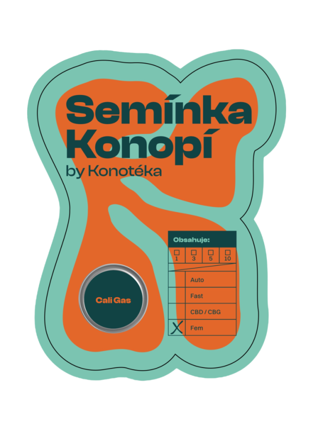 Cali Gas - feminizovaná semínka konopí - Počet semen v balení: 5