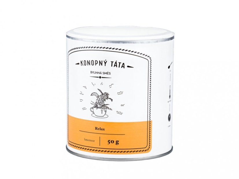 Konopný čaj - Relax - 50 g - Konopný táta