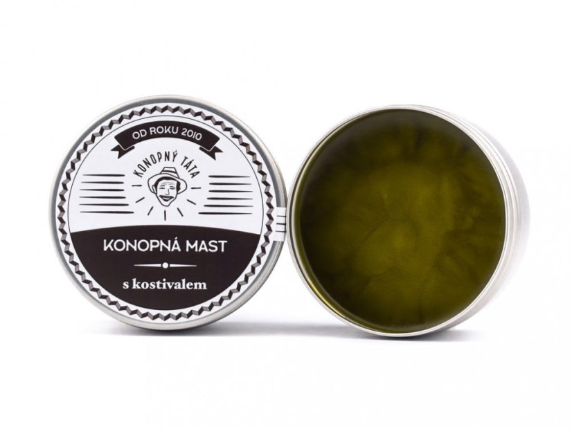 Poctivá konopná mast s CBD a kostivalem - Konopný táta - Množství: 80 ml