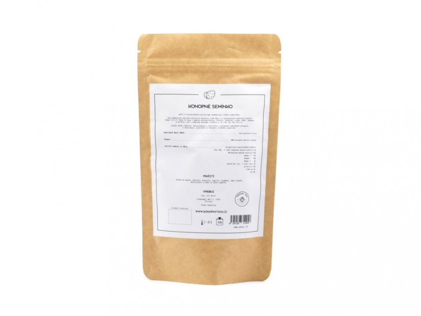 Konopné semínka loupané 150 g - popisek